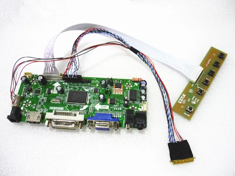 

HDMI+DVI+VGA+AUDIO LCD Controller Board kit For 17.3" N173FGE-L21 1600*900 40needle laptop LCD controller board DIY kits