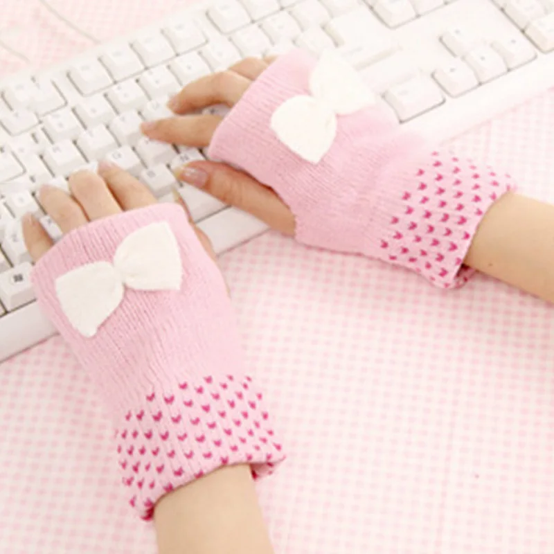 2017 новые модные зимние женские наполовину покрытые мягкие митенки теплые