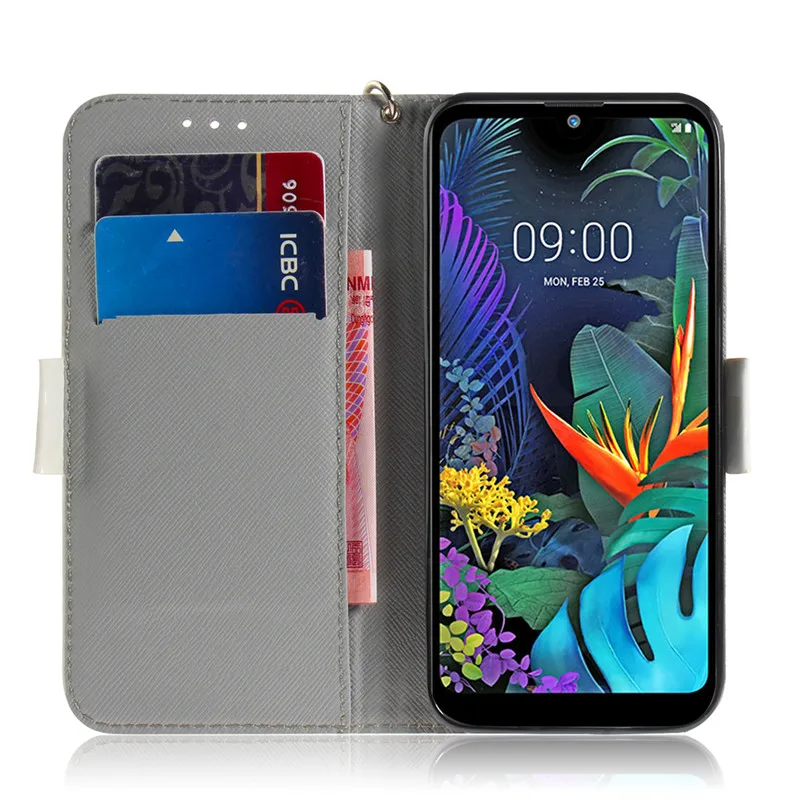 Для LG Stylo 5 чехол для телефона Etui K50 Q60 V40 thinq Q stylo 4 Q8 2018 с 3D мультяшным кошкой флип