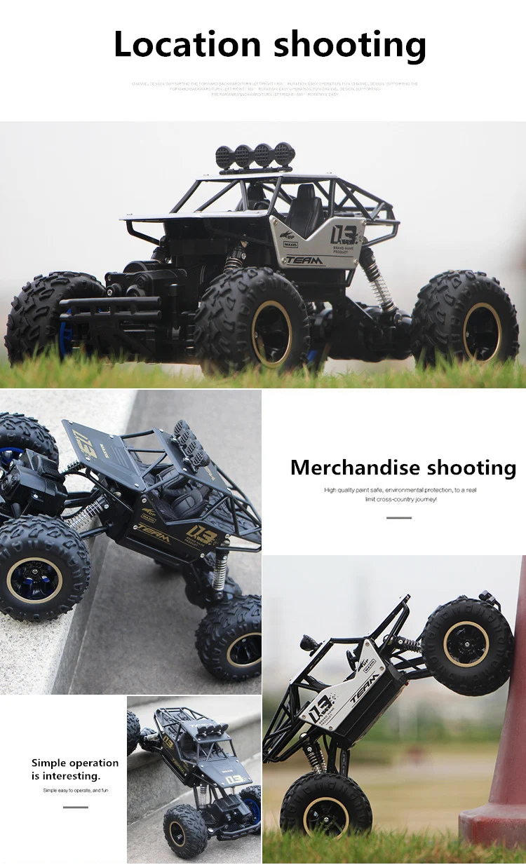 1/12 Радиоуправляемая машина 4WD холм альпинист 4X4 Двойной Мотор привод Bigfoot автомобили зарядка пульт дистанционного управления Внедорожник OYS модель игрушка для мальчиков