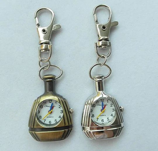 Freeshipping 5pcs New Bottle Shape Women Ladies Kids Analog Necklace Pocket Fob Quartz Watch|watch strass|watch illustrationsnecklace parts |