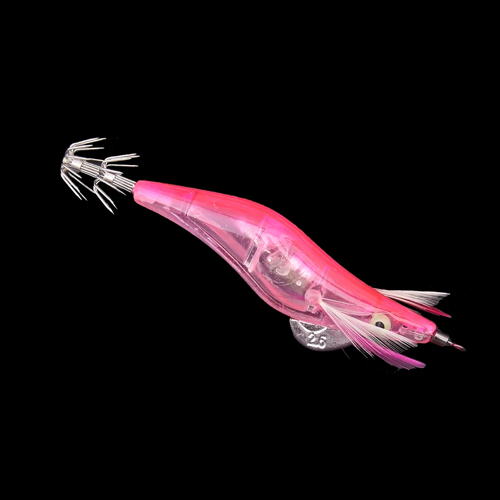 Светодиодный электронный светящийся креветка-кальмар 10 см 12 5 г ночная рыбалка на
