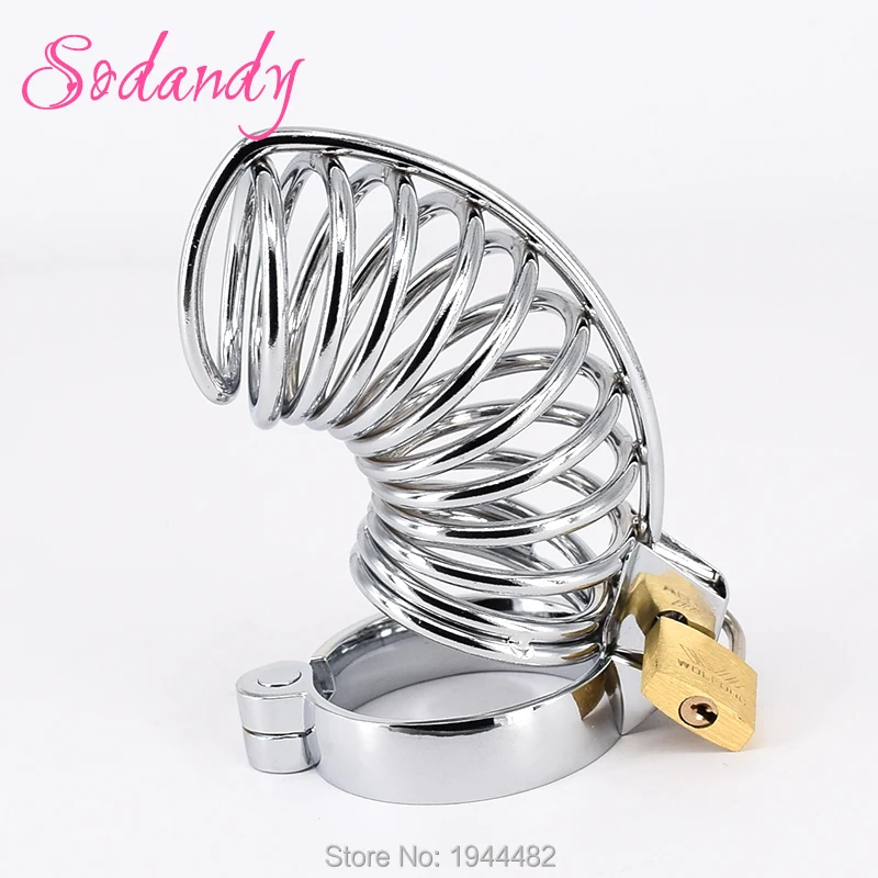 Мужской Пояс верности SODANDY мужские устройства металлическая клетка для пениса