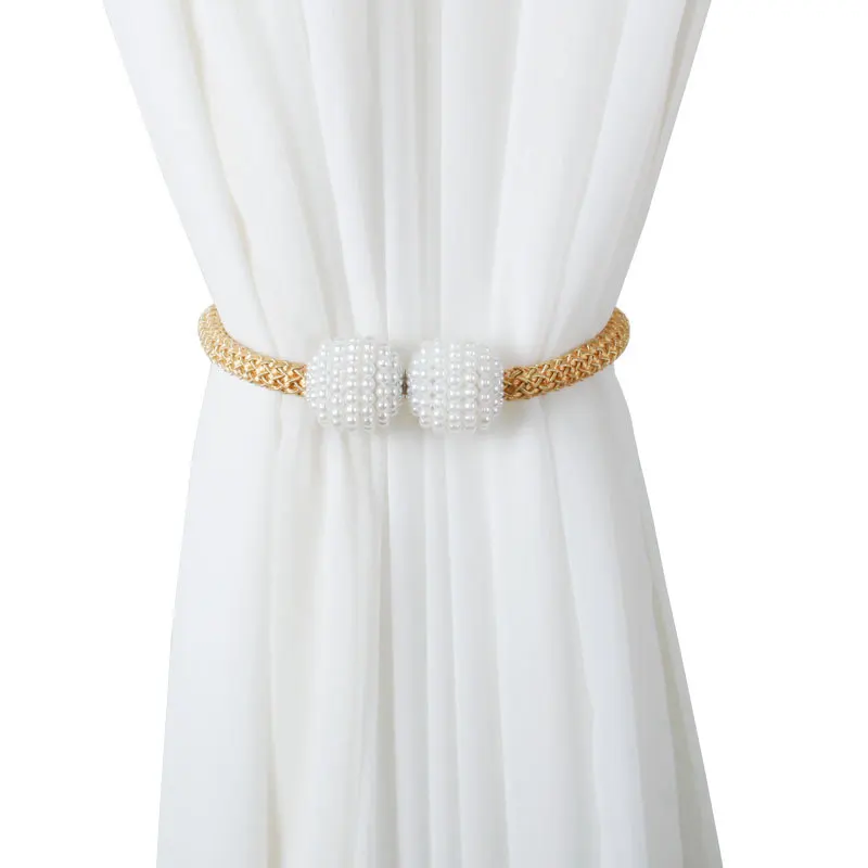 Распродажа 1 шт. жемчужный магнитный зажим для штор держатели занавесок зажимы