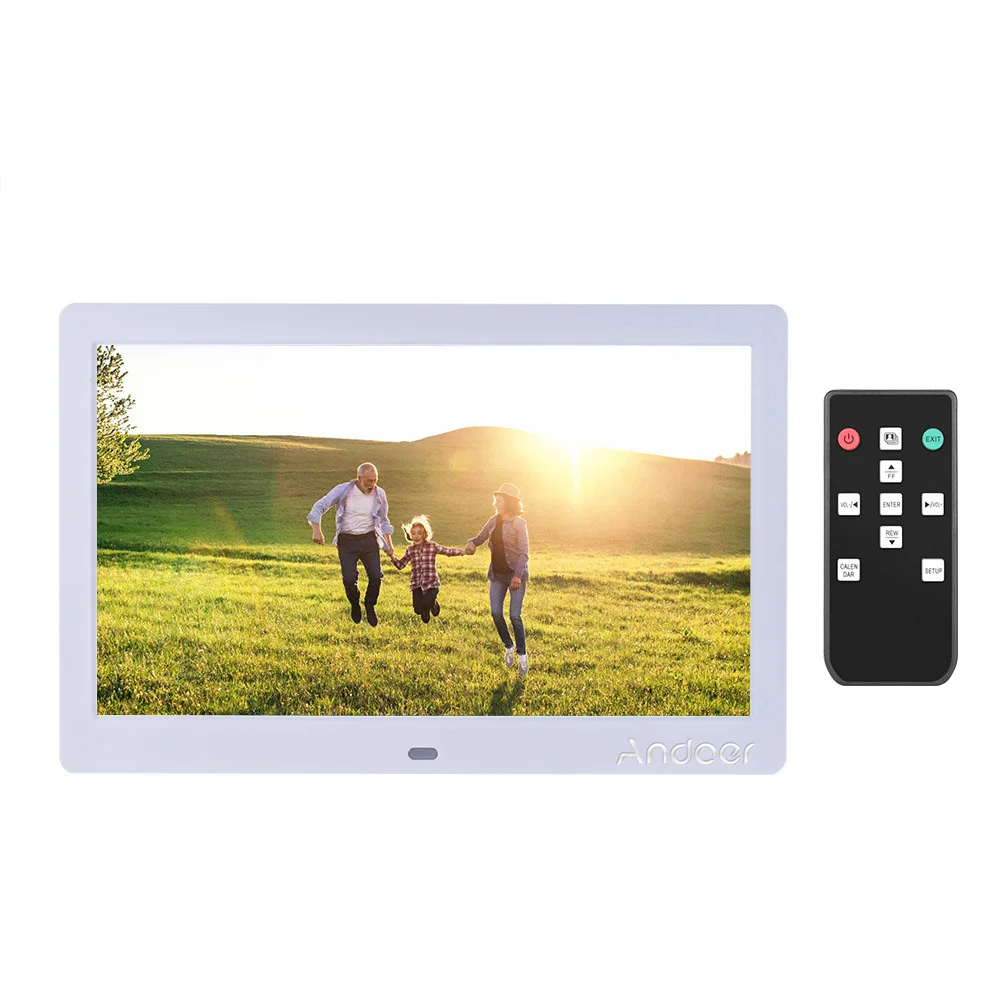 Andoer 10 дюймов IPS цифровая фоторамка 2 4G Ультра чувствительный пульт дистанционного