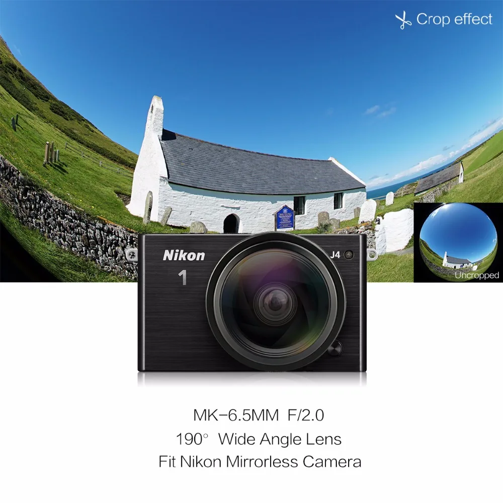 Meike 6 5 мм F2.0 ультра широкий объектив рыбий глаз для камер EOS NEX FX NIKON 1 и