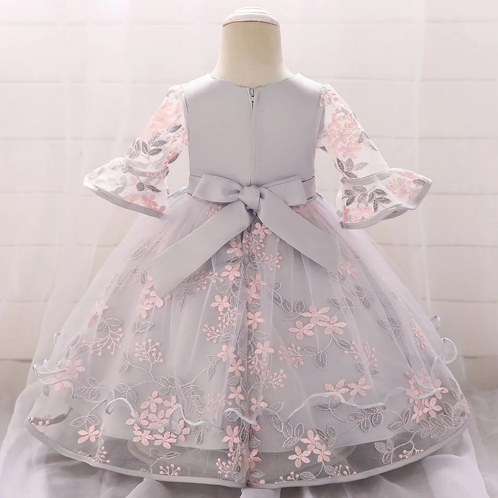 Summer Fashion Kid Dresses For Girls Floral Birthday Party Princess Dress flower Wedding dresses vestidos de fiesta noche | Детская
