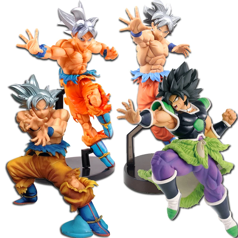 Dragon Ball Super DXF ПВХ Goku Ultra Instinct Jiren Broly экшн-фигурки коллекционная кукольная статуэтка