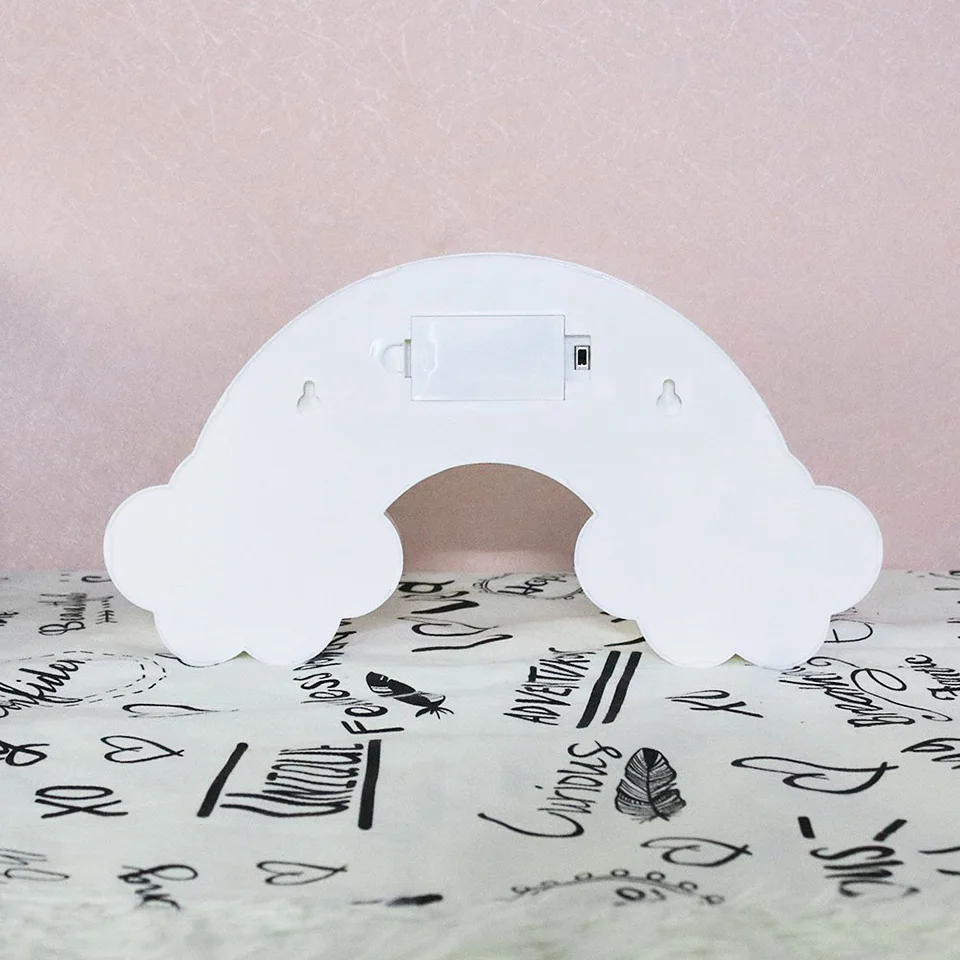 Guxen светодиодный Радуга Красочные 3D ночник батареи батареях декоративные фонари