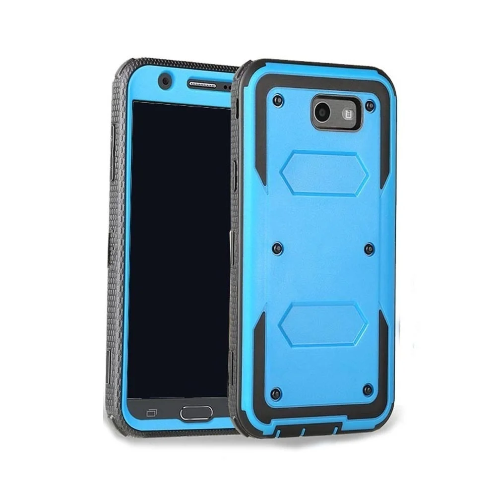 Blue Чехол для телефона 5,5 'для samsung Galaxy J7 J7 PRO J730F чехол 360 Защитный 5,5' для J7V Гибридный чехол-накладка сверхпрочная защита - Цвет: Blue