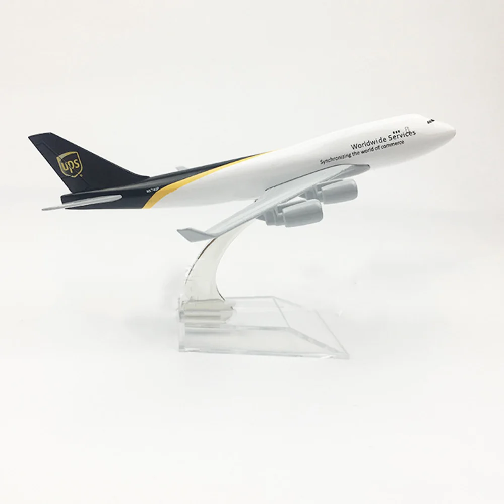 1/400 весы Boeing 747 UPS Cargo Aircraft 16 см модель B747 из сплава детские игрушки подарок для