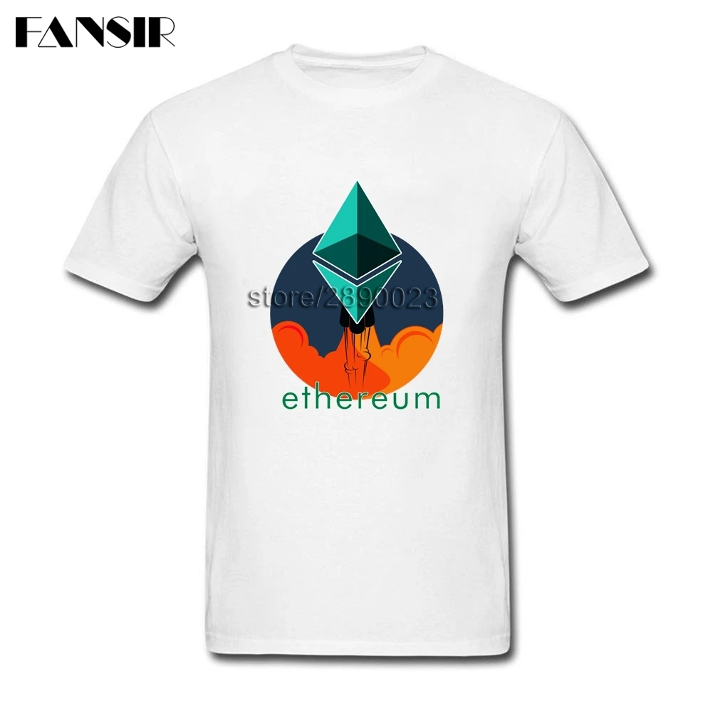XS-3XL Rocket To The Moon And эфириума в винтажном стиле футболки для мужчин мужские короткий