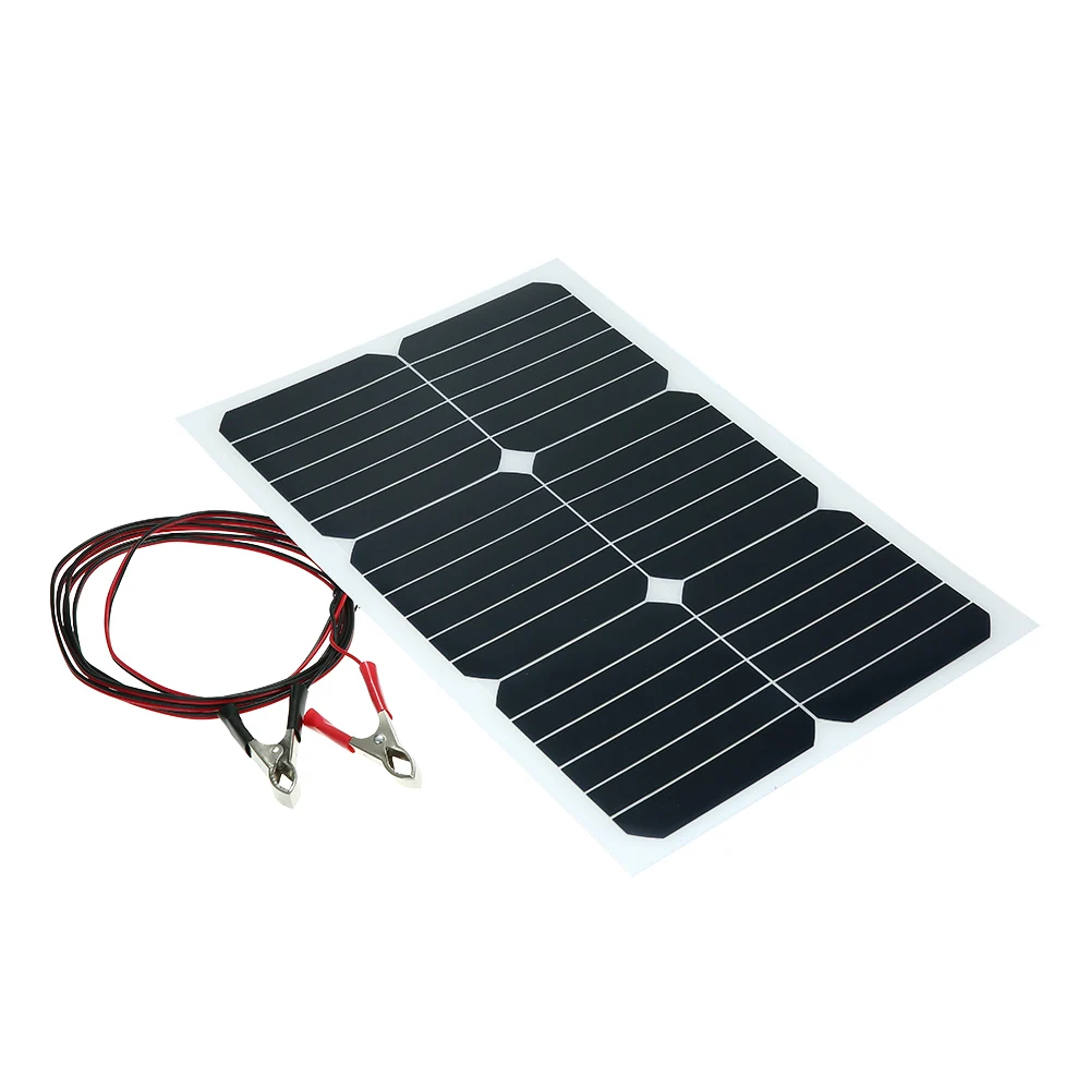 Продажа 20 Вт 12 в моно полугибкая солнечная панель с чипом Sunpower для зарядного устройства аккумуляторов лодок Cara 20 Вт 12 В полугибкая солнечная панель