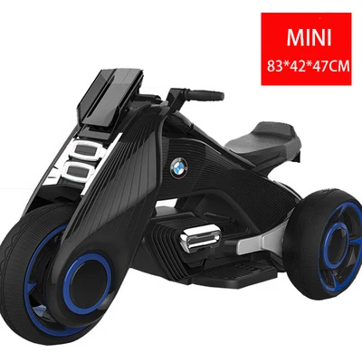 MINI-black От 2 до 9 лет Детский Электрический мотоцикл, трехколесный велосипед, детская игрушка, зарядка с двойным приводом, для девочек и мальчиков, для езды на автомобилях, электрический велосипед - Цвет: MINI-black