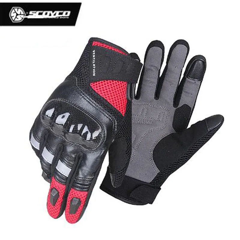 Перчатки для мотоцикла SCOYCO воздухопроницаемые износостойкие митенки из