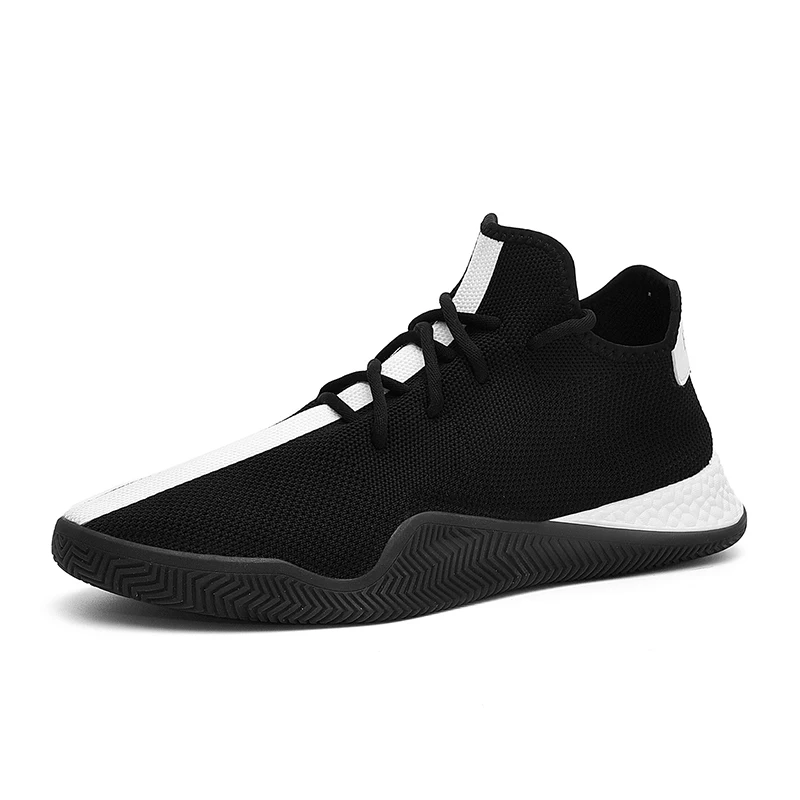 Мужские сетчатые кроссовки летающие плетеные спортивные туфли Нескользящие