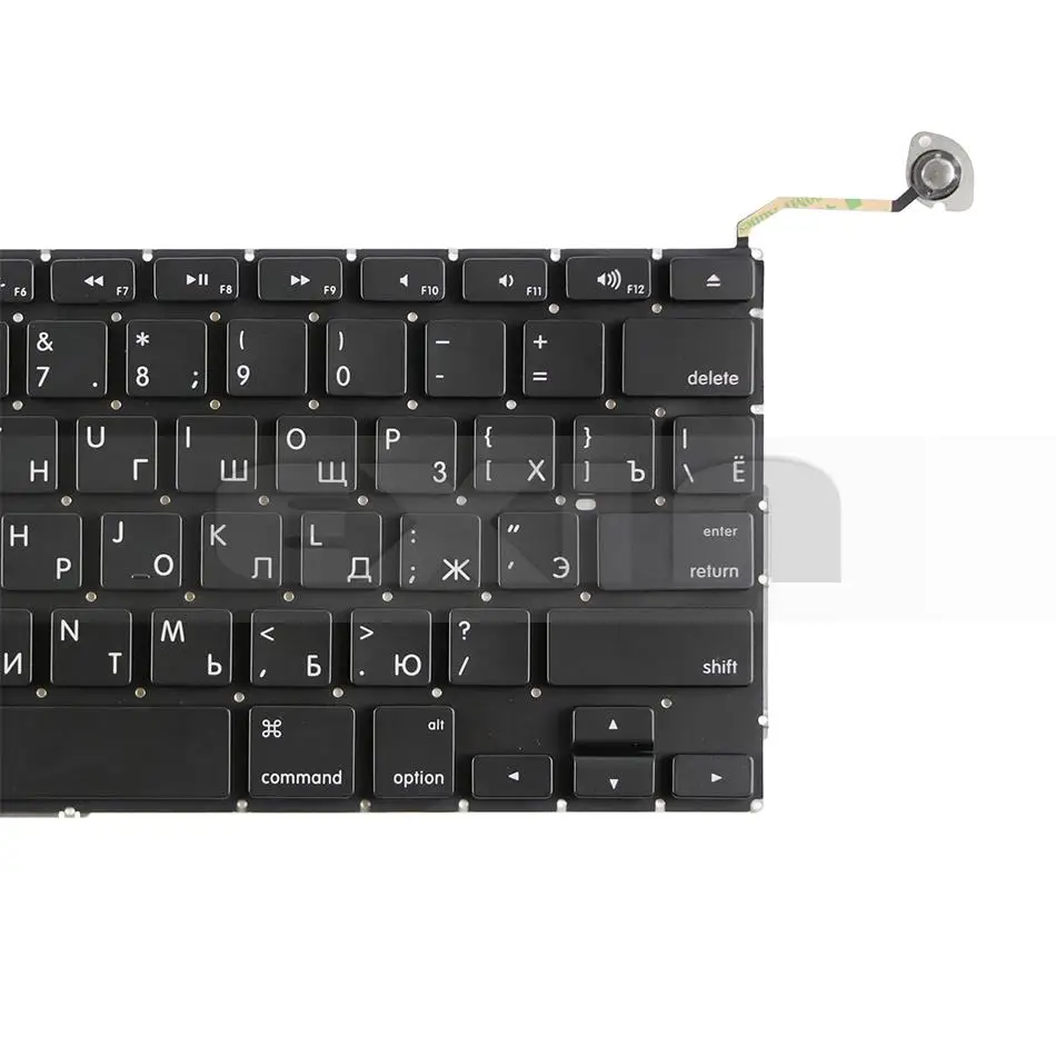 Для Apple Macbook Pro 1" A1286 клавиатуры Русский Россия RU Малый введите+ Подсветка освещенная контржурным светом+ винты 2009 2010 2011 2012 год