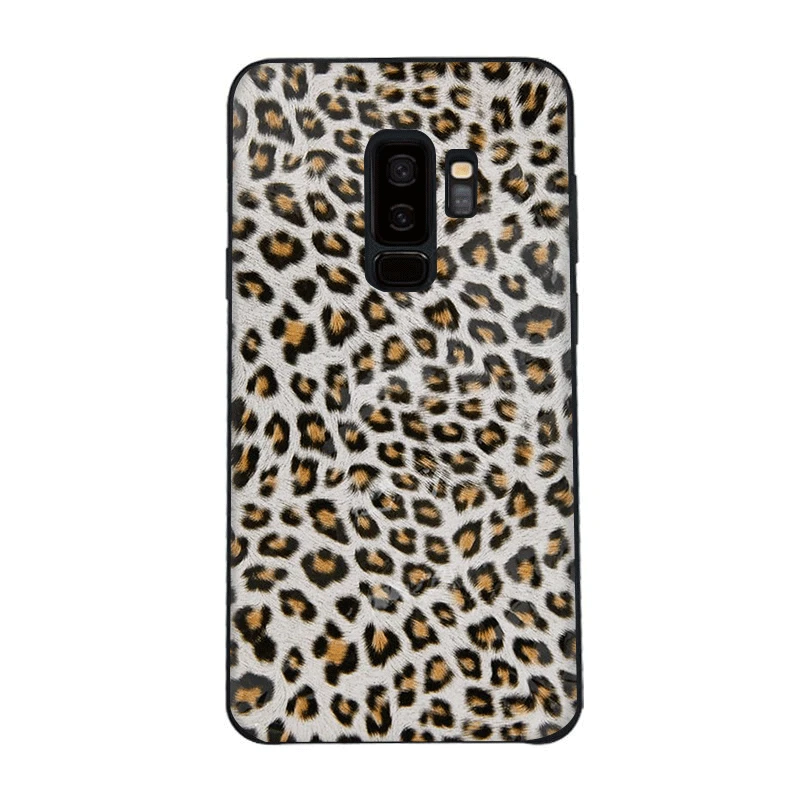 Силиконовый мягкий ТПУ чехол для Samsung Galaxy A3 A5 A6 Plus 2016 2017 2018 с леопардовым принтом |