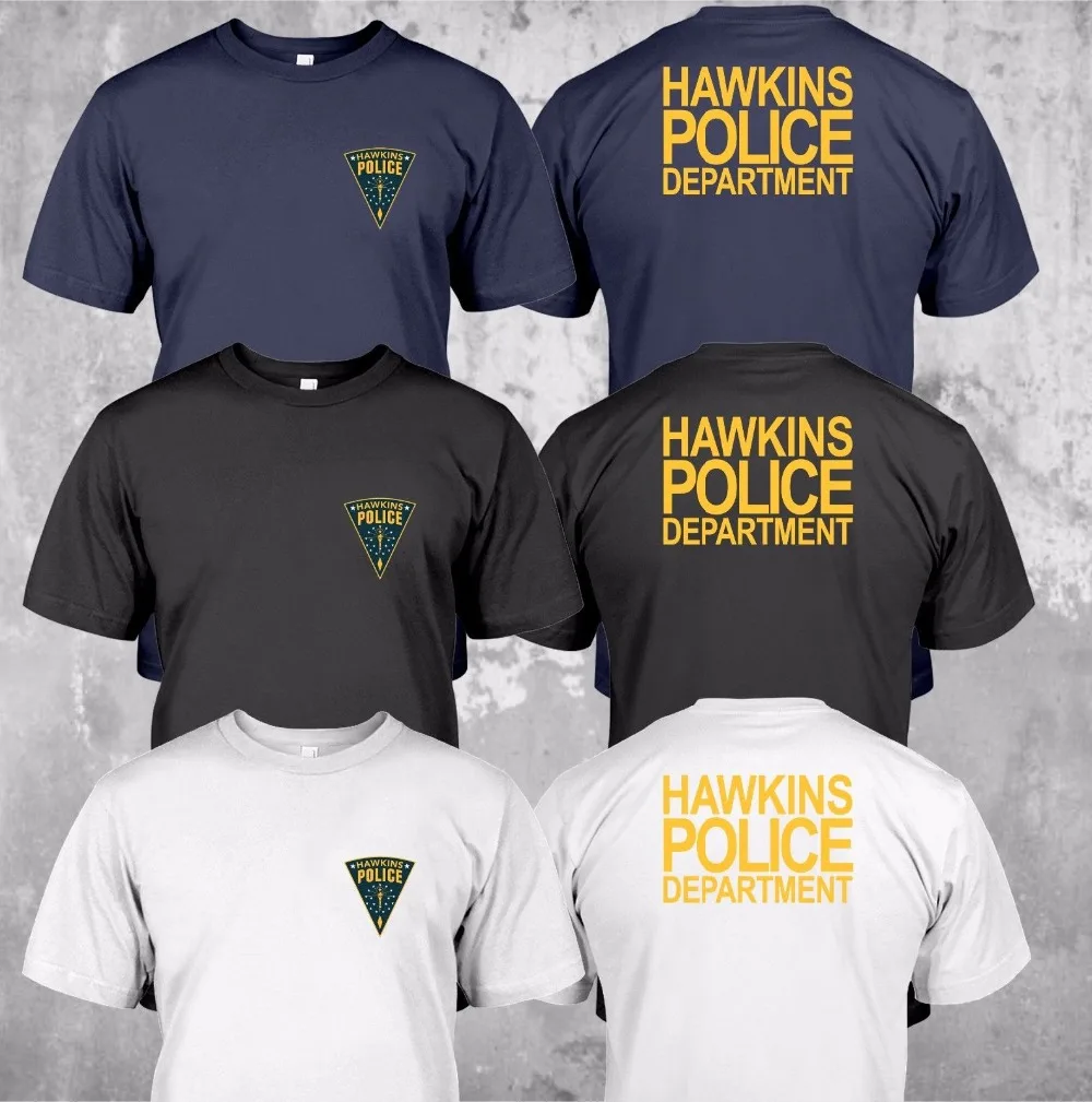 

Новинка 2019, модная мужская повседневная брендовая одежда Hawkins с логотипом государственного ведомства полиции, Высококачественная облегающ...