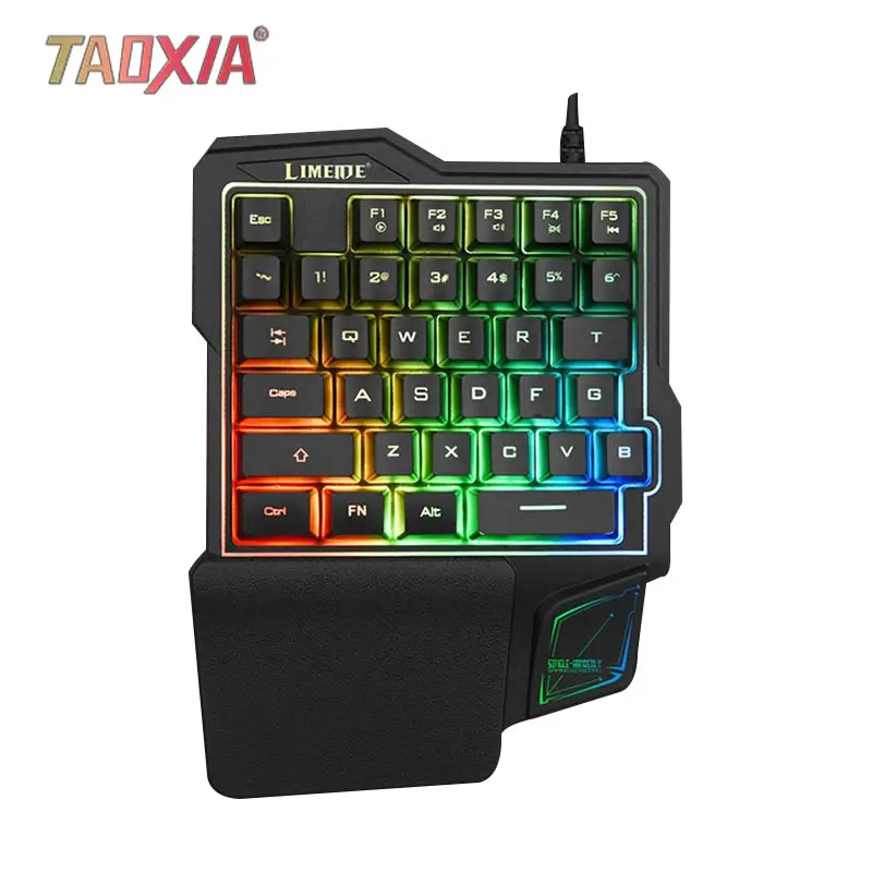 

K103 One-Hand Keyboard Backlight Game Single Hand Keyboard Stimulate Battlefield Eating Chicken Computer Game Universal Keyboard