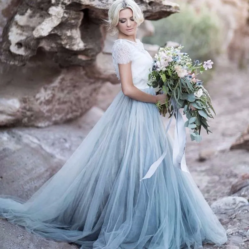 Sky Blue Tulle Skirt Zipper Waistline A Line Floor Length Long Maxi Adults Women Skirts Custom Made Wedding | Женская одежда