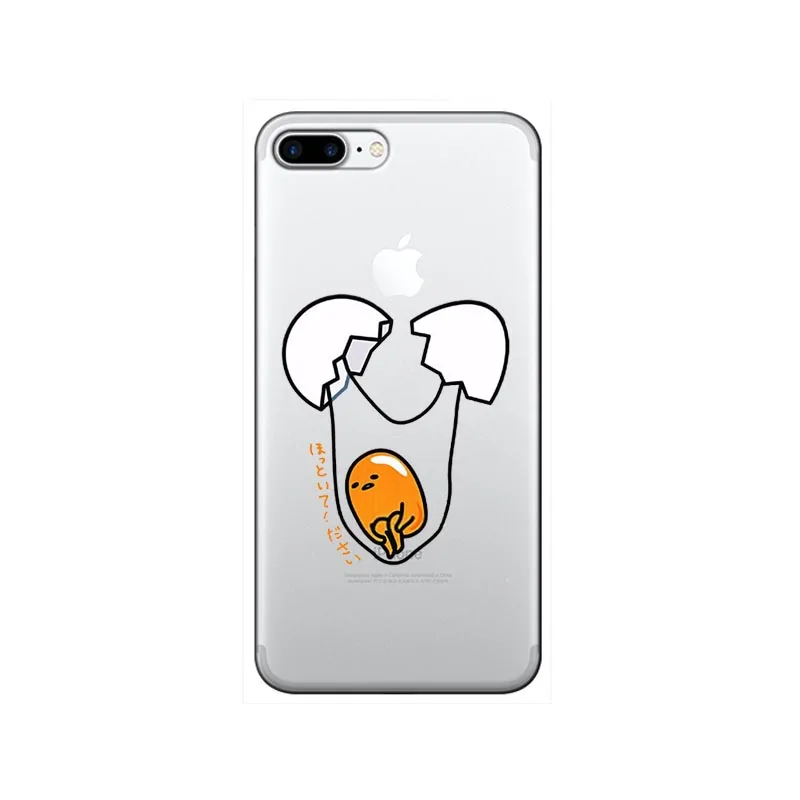 TPU Мягкий ТПУ чехол для iPhone X 8 8Plus 7 XR XS MAX 6 6S 6Plus 5s 11 11PRO SE с изображением смешной Гудетама - Цвет: TPU