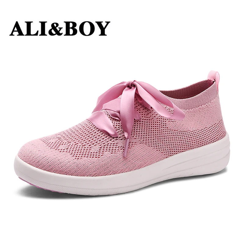 Sock Women Running Shoes women's 2018 Sport Sneakers Socks Woman Athletic Breathable Walking sports Footwear girl | Спорт и