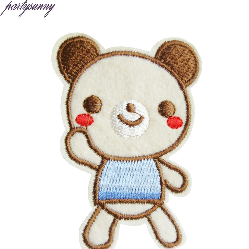 PF Rabbite Патч Полоса для Одежды Вышитые Железа На Патчи Симпатичный Медведь
