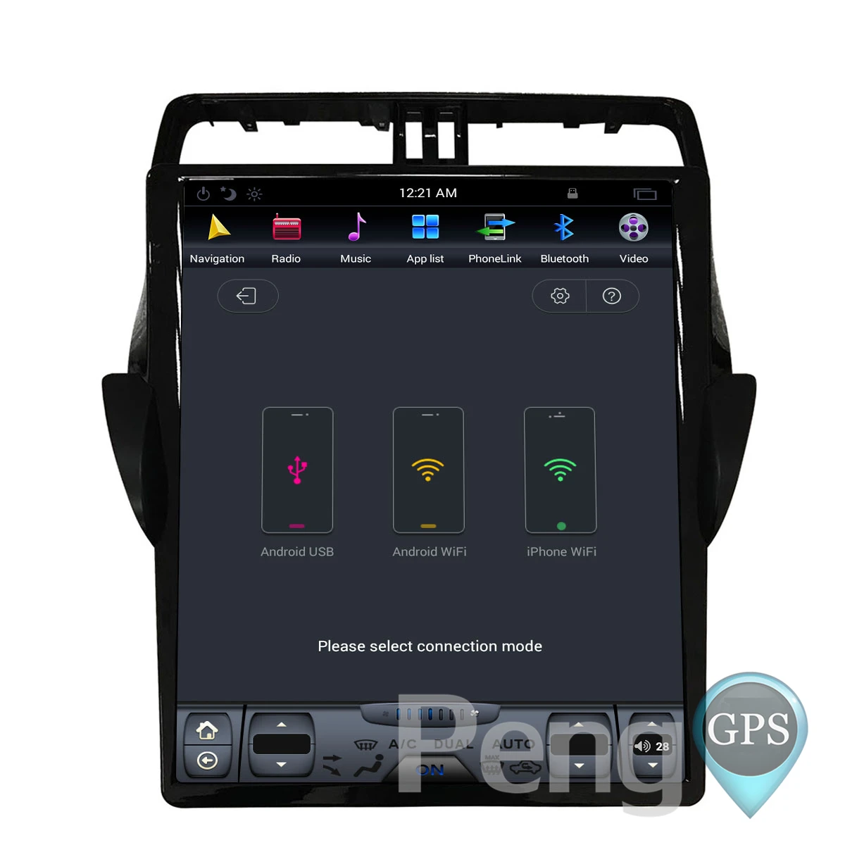 2 Din Радио 2G+ 64G 17 дюймов Android автомобильный gps-навигация, dvd-плеер для Toyota Land Cruiser Prado 150 ips Tesla стиль головного устройства