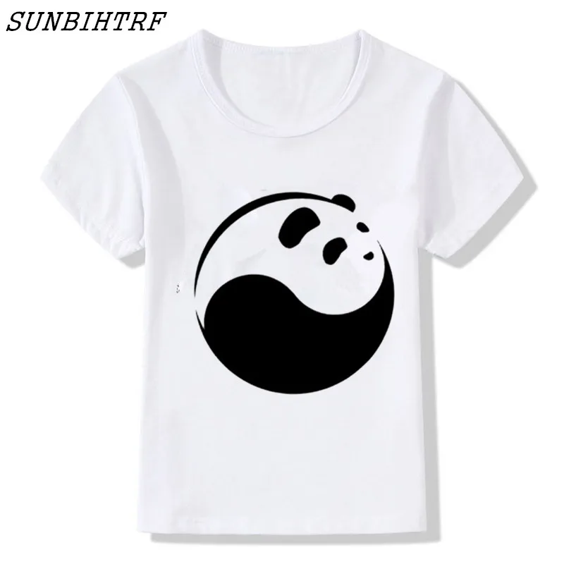 2018 дети пончик полиции Panda Забавный Футболки для женщин Для детей на лето Милая