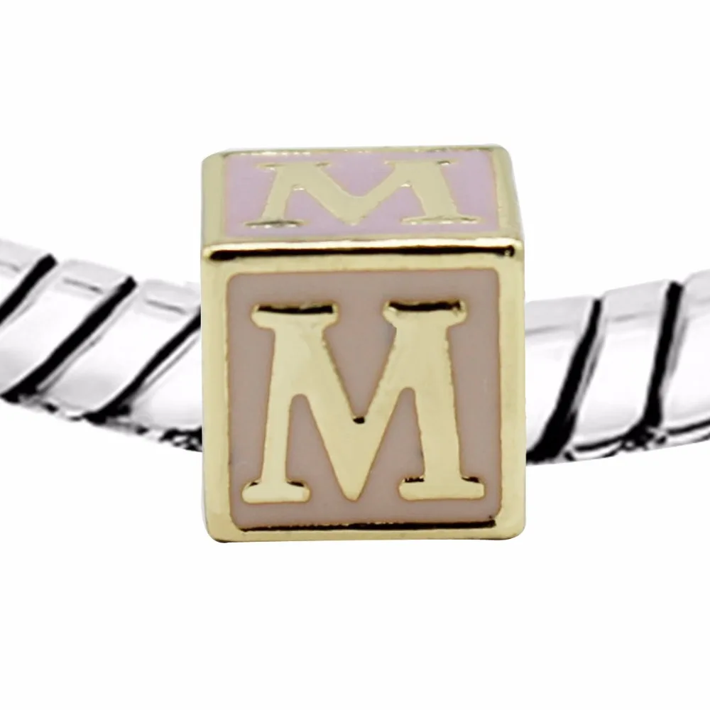 Шарм подвеска из цинкового сплава с буквами|fit pandora bracelet|fit pandorabeads fit |