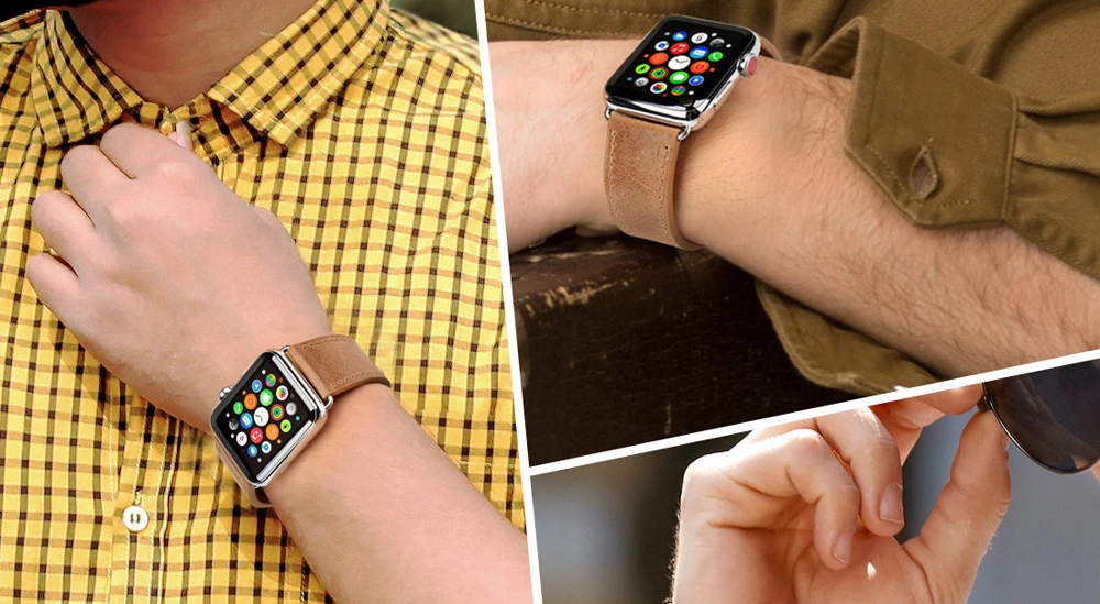 MAIKES специальные кожаные ремешки для часов Apple Watch Band 44 мм 40 мм/42 мм 38 мм серия 4 3 2 1 iWatch для ремешок для часов аpple