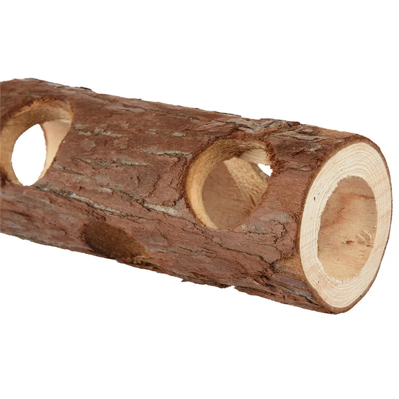 Симпатичные деревянные жевательные хомяки в форме трубы для китайских и морских