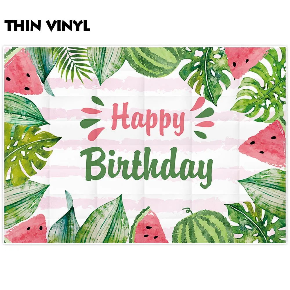 Фон Funnytree для фотостудии летний фон с изображением арбуза фруктов дня рождения