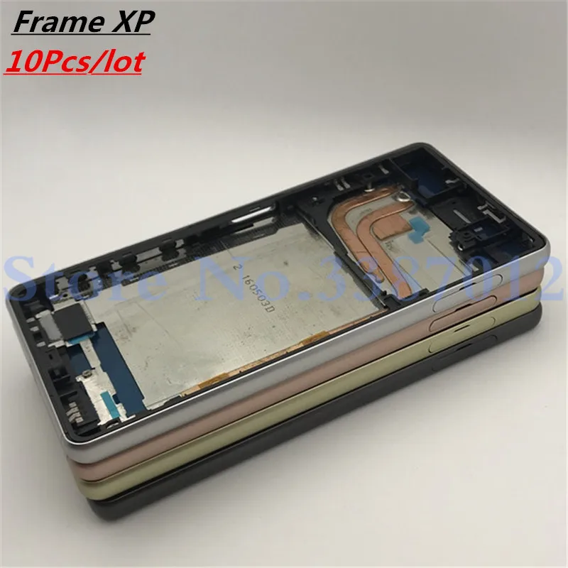 10 шт./лот для Sony Xperia X Performance XP F8131 F8132 средняя передняя рамка Безель Корпус+ Sim SD блок вилки соединителя Кепки Запчасти+ Боковая кнопка