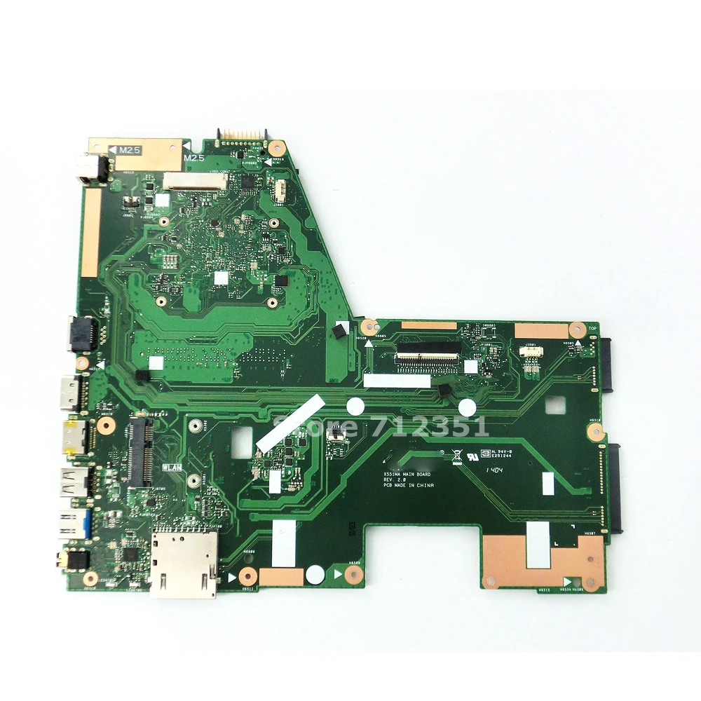 X551MA N2920 2 ГГц четырехъядерный материнская плата REV 0 для ASUS D550M F551M R512MA ноутбука 100%