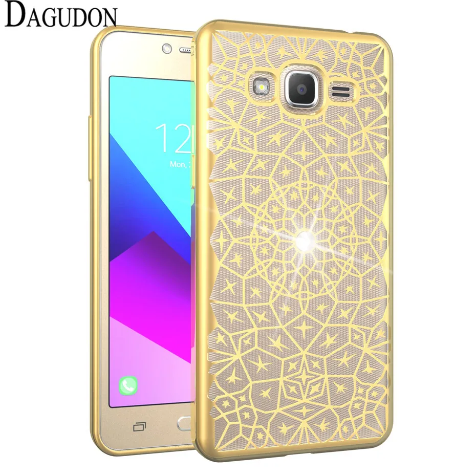 Dagudon мягкий чехол TPU для Samsung Galaxy J2 премьер G532 Роскошные Bling силиконовый Алмазный