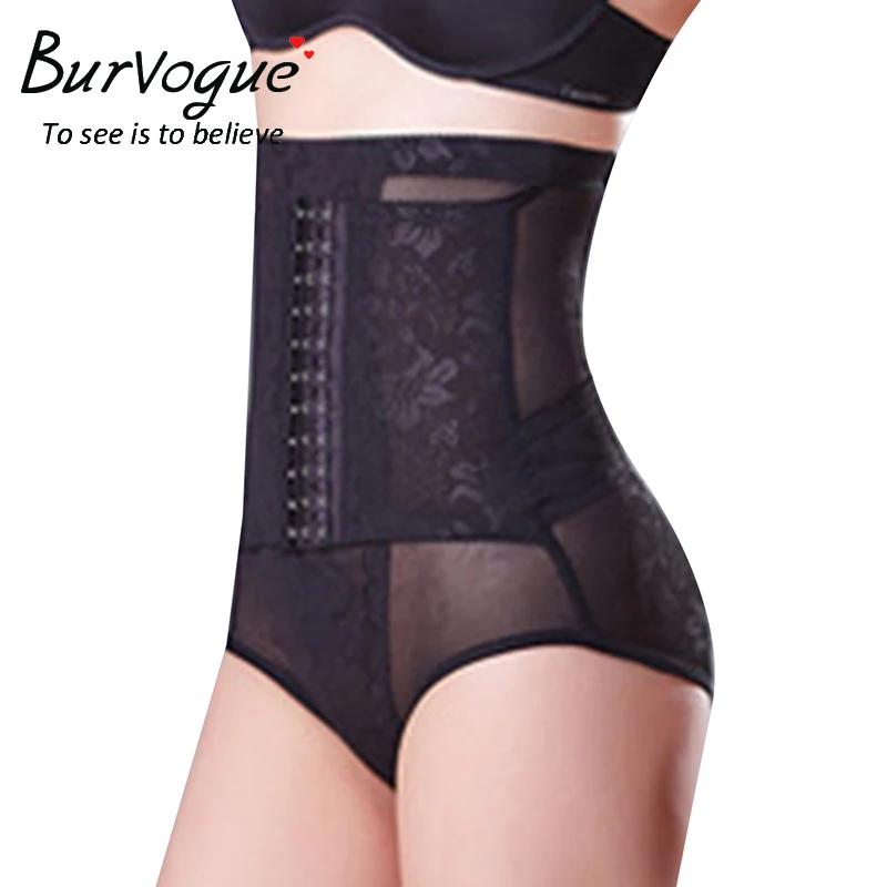 Женские трусики с высокой талией Burvogue регулируемое нижнее белье Корректирующее