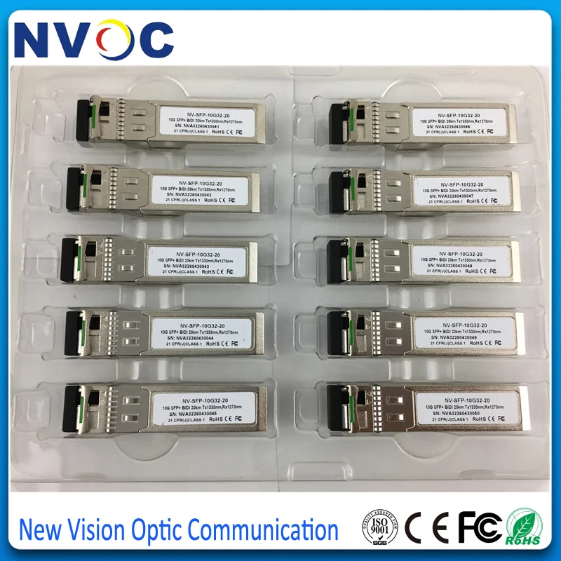 WDM технология LR модуль 10G 1270 нм/1330 нм 20 км DDM BiDi SFP + LC | Мобильные телефоны и