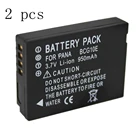 WHCYonline, 2 шт., 950 мАч, фонарь DMW BCG10, BCG10E, фотоаппарат для Panasonic Lumix, фонарь, фонарь