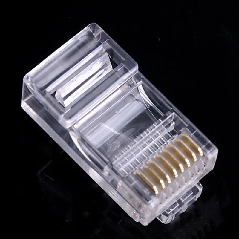 

25PCS RJ45 RJ-45 CAT5 Modular Plug Network Connector for Cat5 Cat5e Cat6 Cable