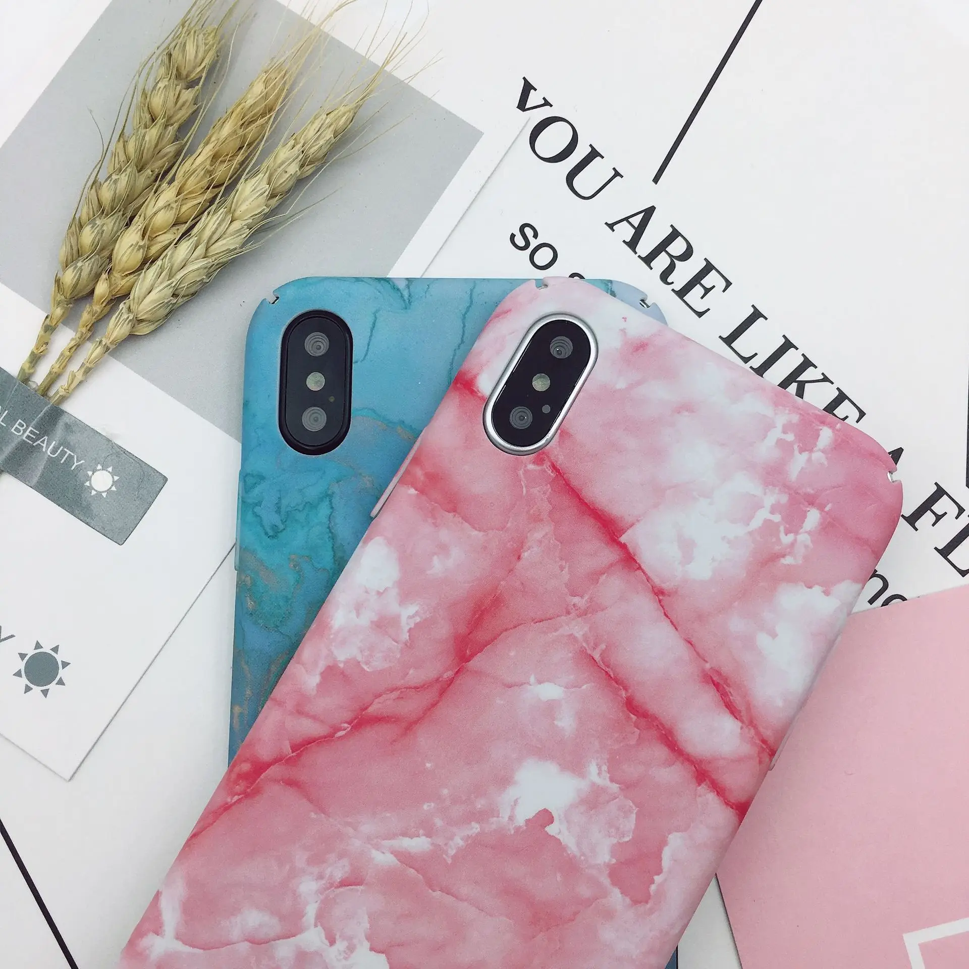 Мрамор телефона чехол для Iphone X принципиально 6s Коке 7 Plus Анти тяжести Футляр Telefoon