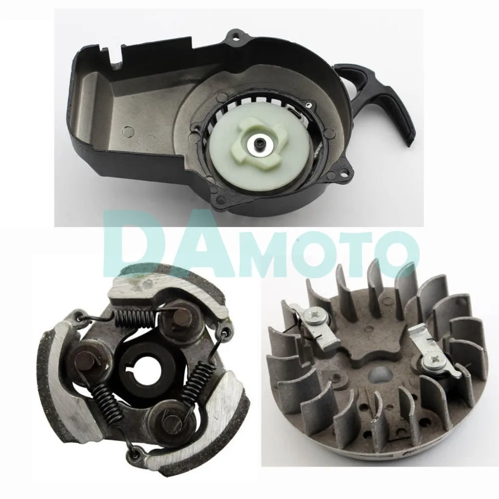 Сплав тяга старт маховик сцепления 49cc грязи мини карманный ATV квадроцикл скутер |