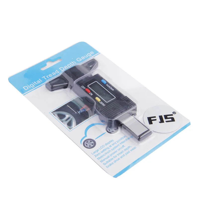 Цифровой глубиномер FJS 0 25 мм измеритель толщины протектора шин диагностический