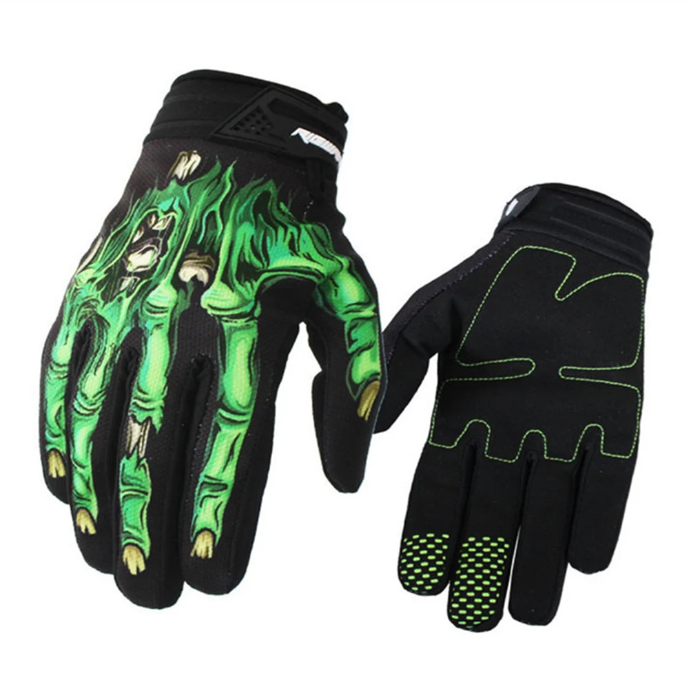 HC-FG108 Green RIGWARL мотоциклетные перчатки с печатью, мотоциклетные перчатки с сенсорным экраном для мотокросса, грязного велосипеда, MTB, велосипедные перчатки Gant Moto перчатки - Цвет: HC-FG108 Green