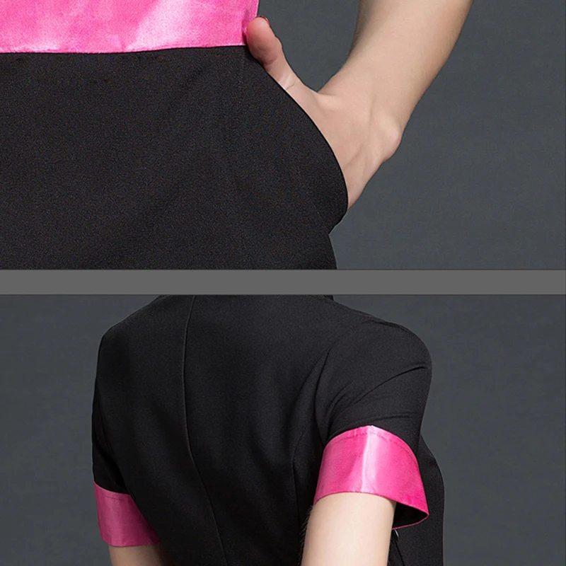 

Beautician uniform beauty salon overall Slim beauty technician clothing spa uniform Ladies robe summer dental clinic nurse dress