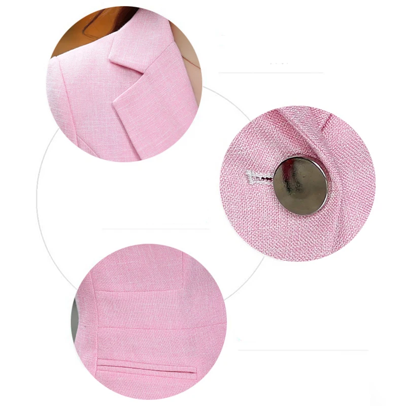 

2020 Spring Blazer and Jacket New Slim Ladies Long sleeve Casual Coats OL Temperament Korean Short Single Buckle Outwear le67