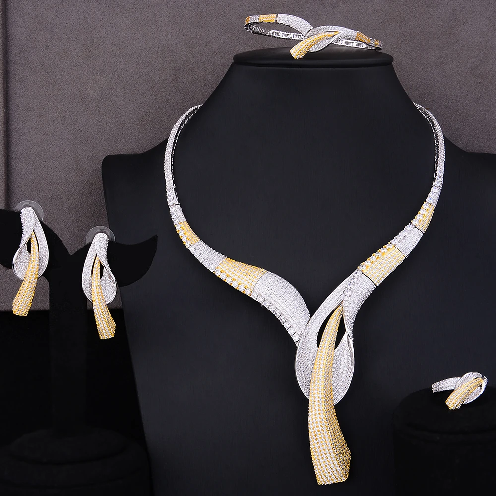 4 шт вокруг шеи отличное Женское Ожерелье Свадебные украшения комплекты хит