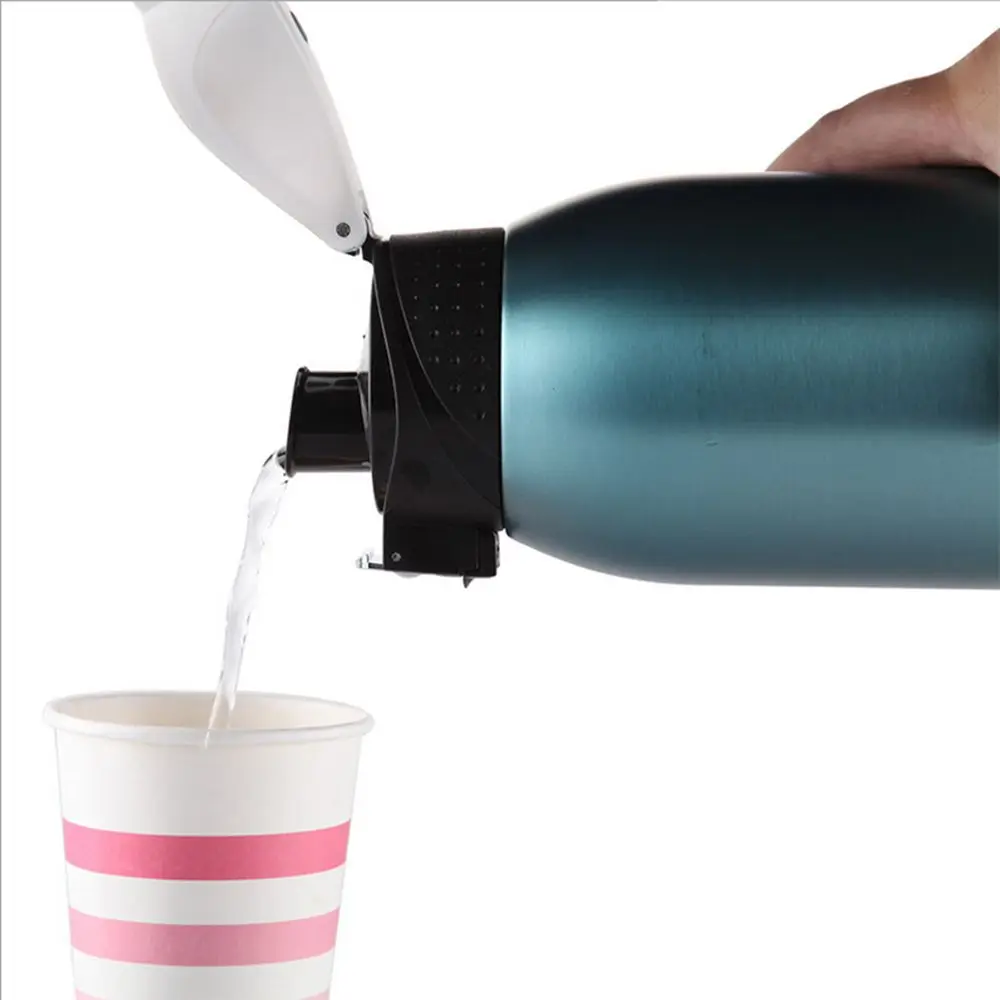 FEIJIAN 304STAINLESS STEEL THERMOS CAR TRAVEL OUTDOOR MOTOR PORTABLE FLASK LEAK PROOF LARGE CAPACITY 1000ML STRAIGHT THERMOSES | Дом и сад