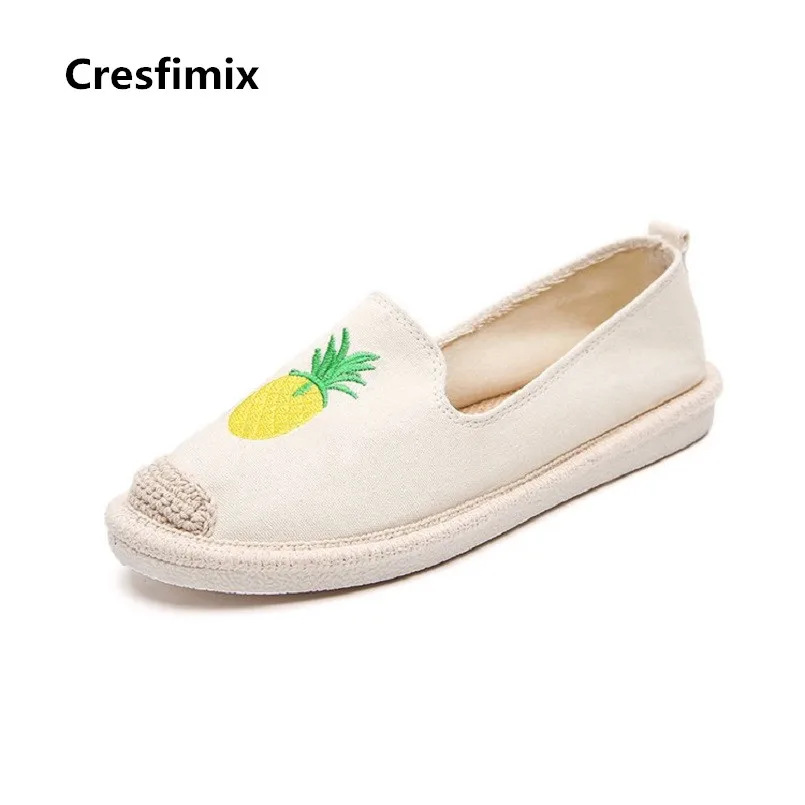 

Women Cute Comfortable High Quality Anti Skid Pink Flat Shoes Lady Casual Stylish Canvas Shoes Female Cool Fruit Shoes E2410